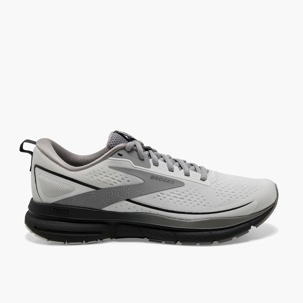 Chaussures Running Route Brooks Trace 3 Blanche Homme | PST-0093837